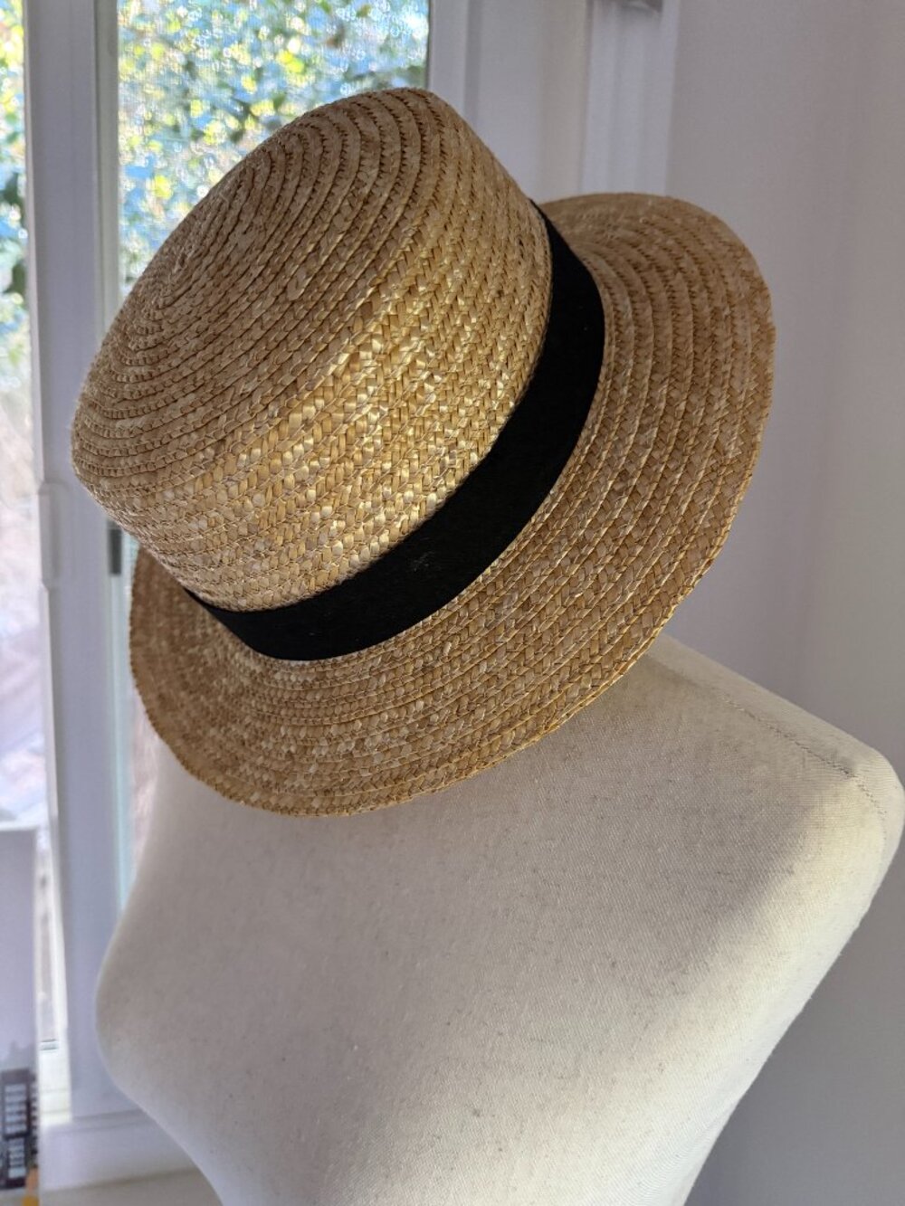 Topshop straw boater hat